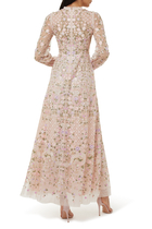 Floret V-Neck Gown